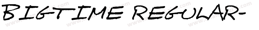 bigtime regular字体转换